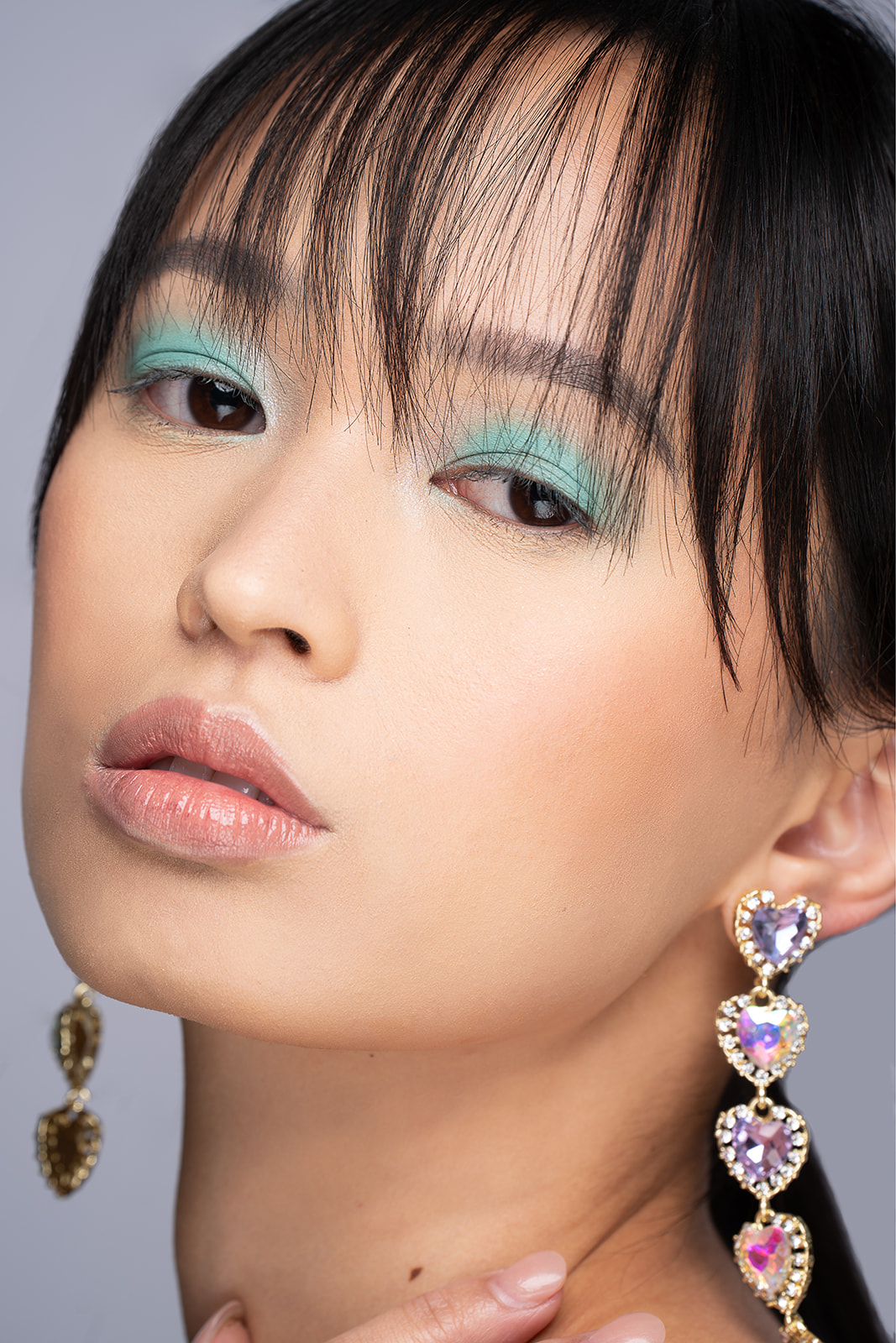 pastel beauty editorial with models from Heyman Talent